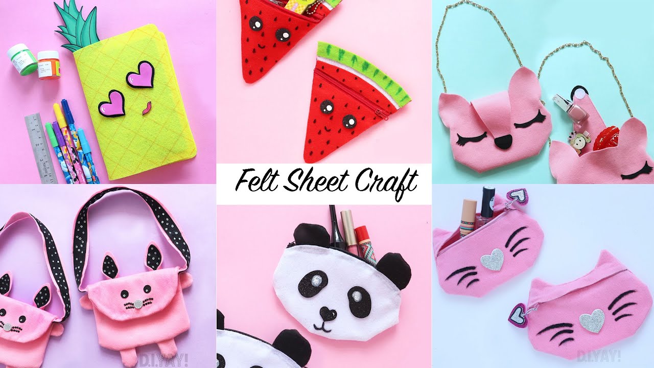 6 Felt Sheet Craft Ideas | 6 Easy Craft Ideas | Craft Ideas