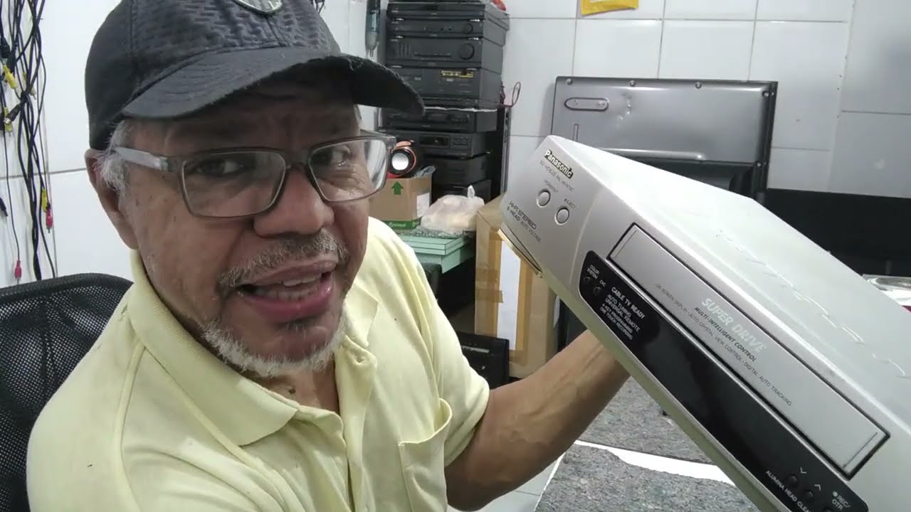 Video cassete Panasonic NV HD 635 Defeito Complicado! Cilindro Disparou. O que será?