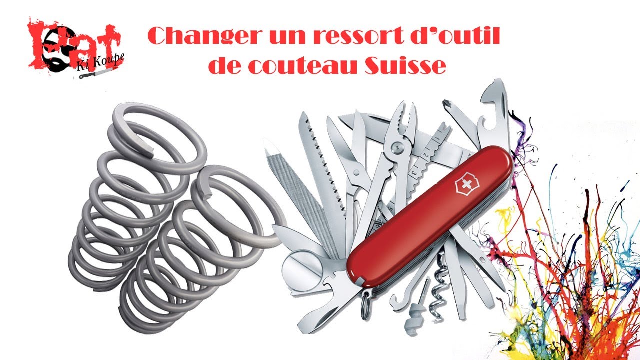 Comment changer un ressort d'outil sur un couteau Victorinox