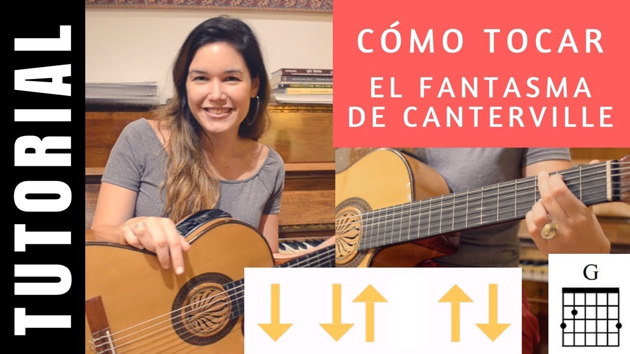 cómo tocar en guitarra EL FANTASMA DE CANTERVILLE Charly García tutorial COMPLETO acordes fácil