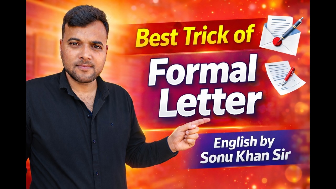 Best Trick of Formal letter, Formal letter kaise likhe, Sbse aasan formal letter, English by Sonu kh