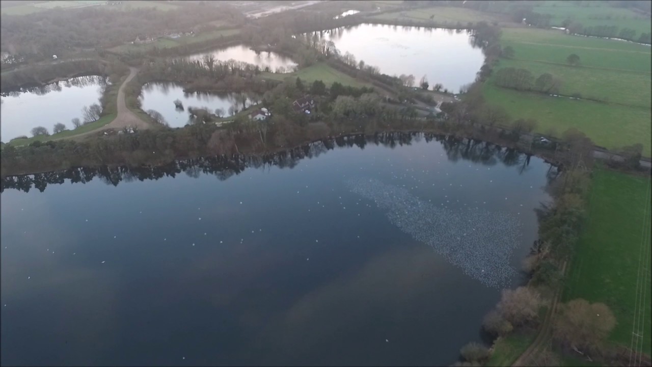 weybread fishing pits from the sky