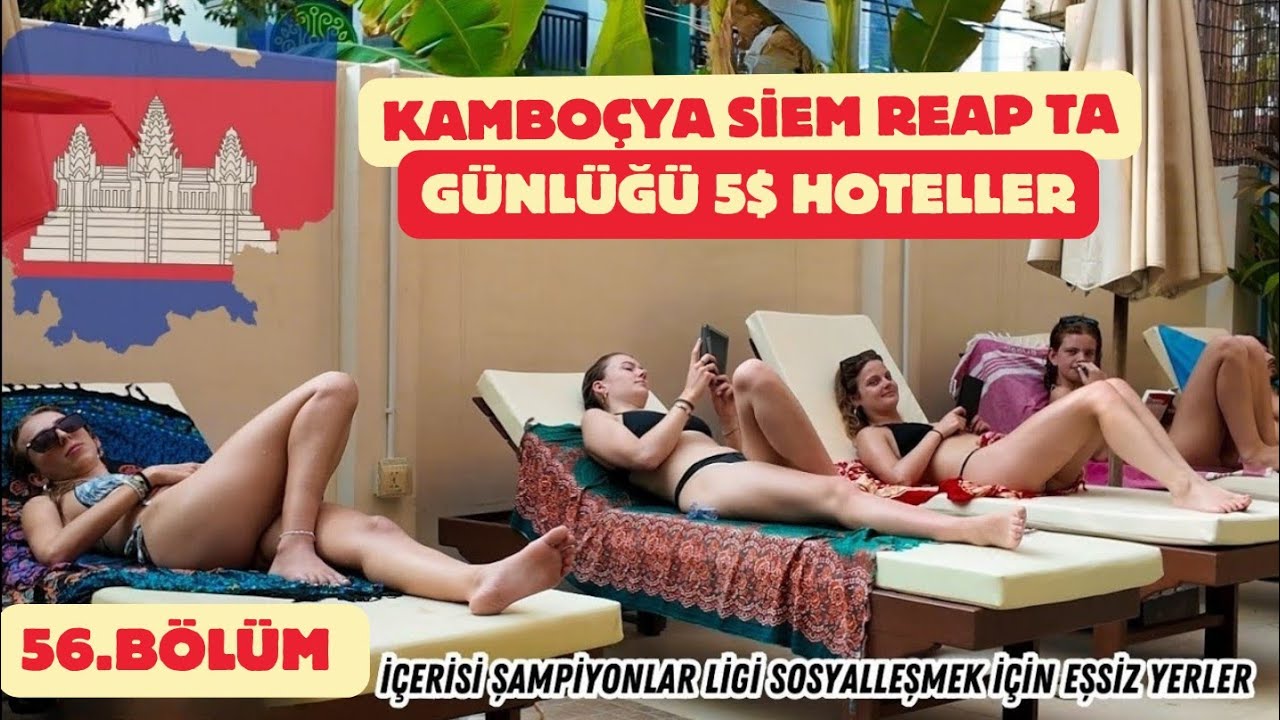 Günlüğü 5$ Kamboçya Siem reaptaki ucuz hoteller | Bisikletle dünya turu