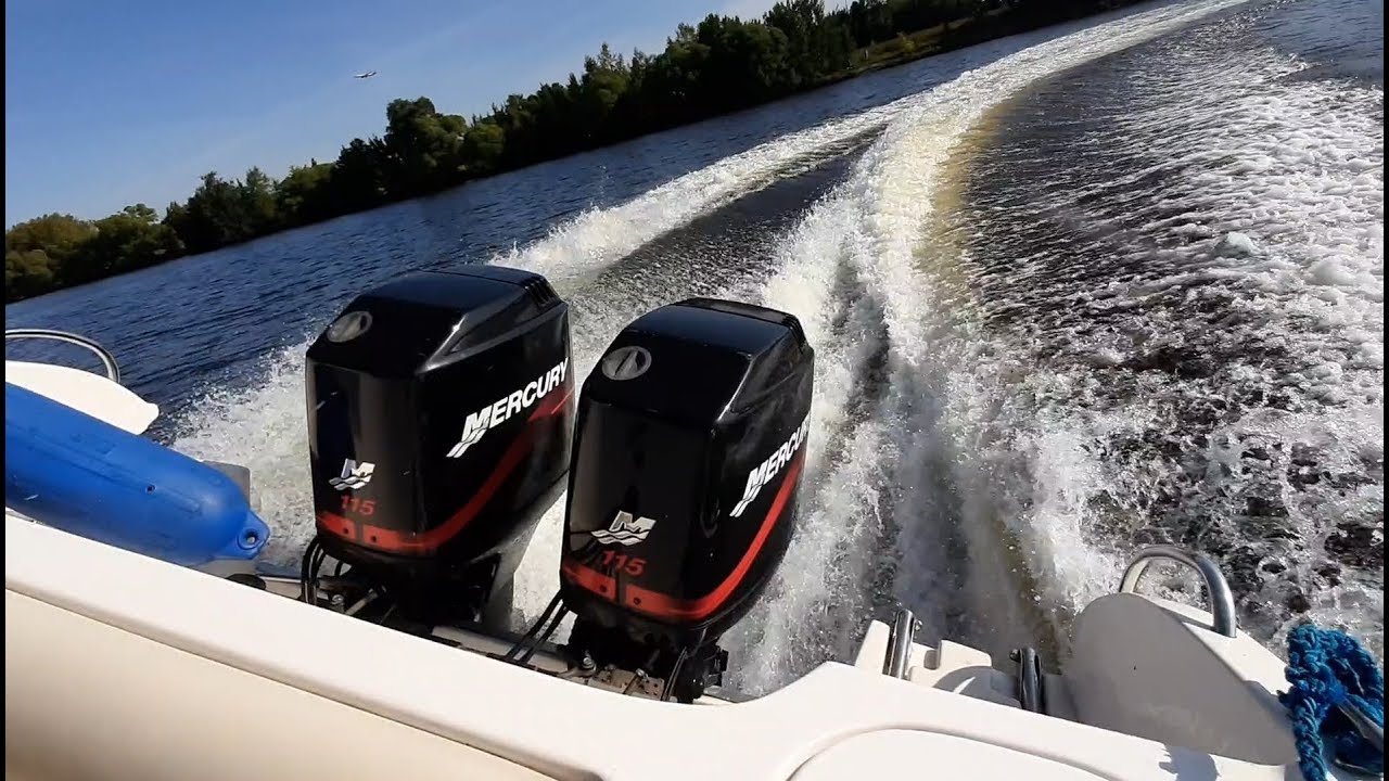 ТЕСТ-ОБЗОР ЛОДКИ GULF CRAFT AMBASSADOR 24 ПОД ДВУМЯ MERCURY 115/ ПРЁТ КАК ТАНК!
