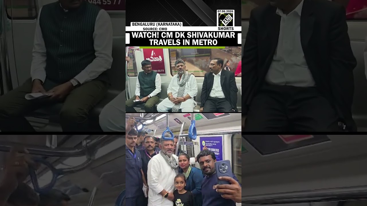 Karnataka CM DK Shivakumar travels from Vidhana Soudha to Central Silk Board Junction via metro
