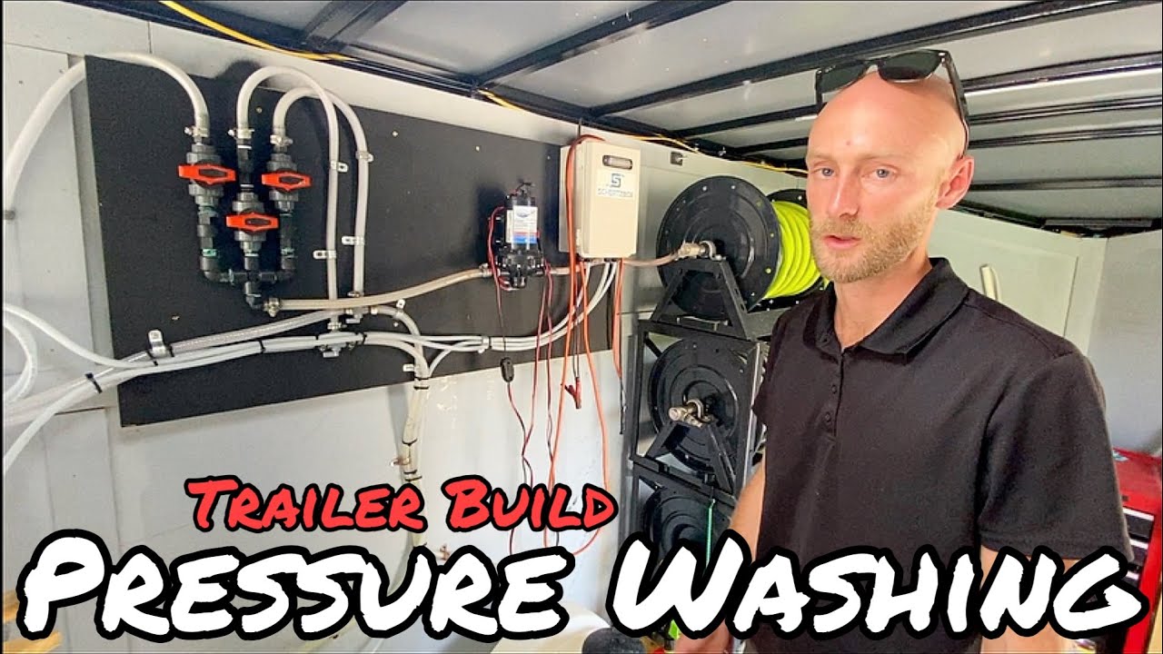 $13,500 Pressure Washing Enclosed Trailer Build Walkthrough