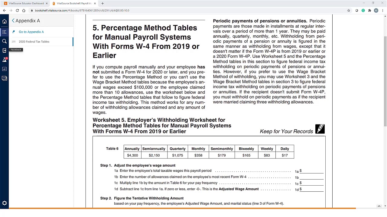Ch 3 PR Video 4 Federal Tax Withholding Both Methods Pre 2020