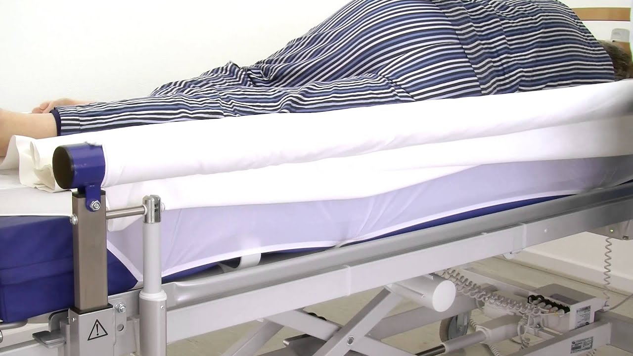 Changing the sheet on an occupied bed using VENDLET V5 and V5+