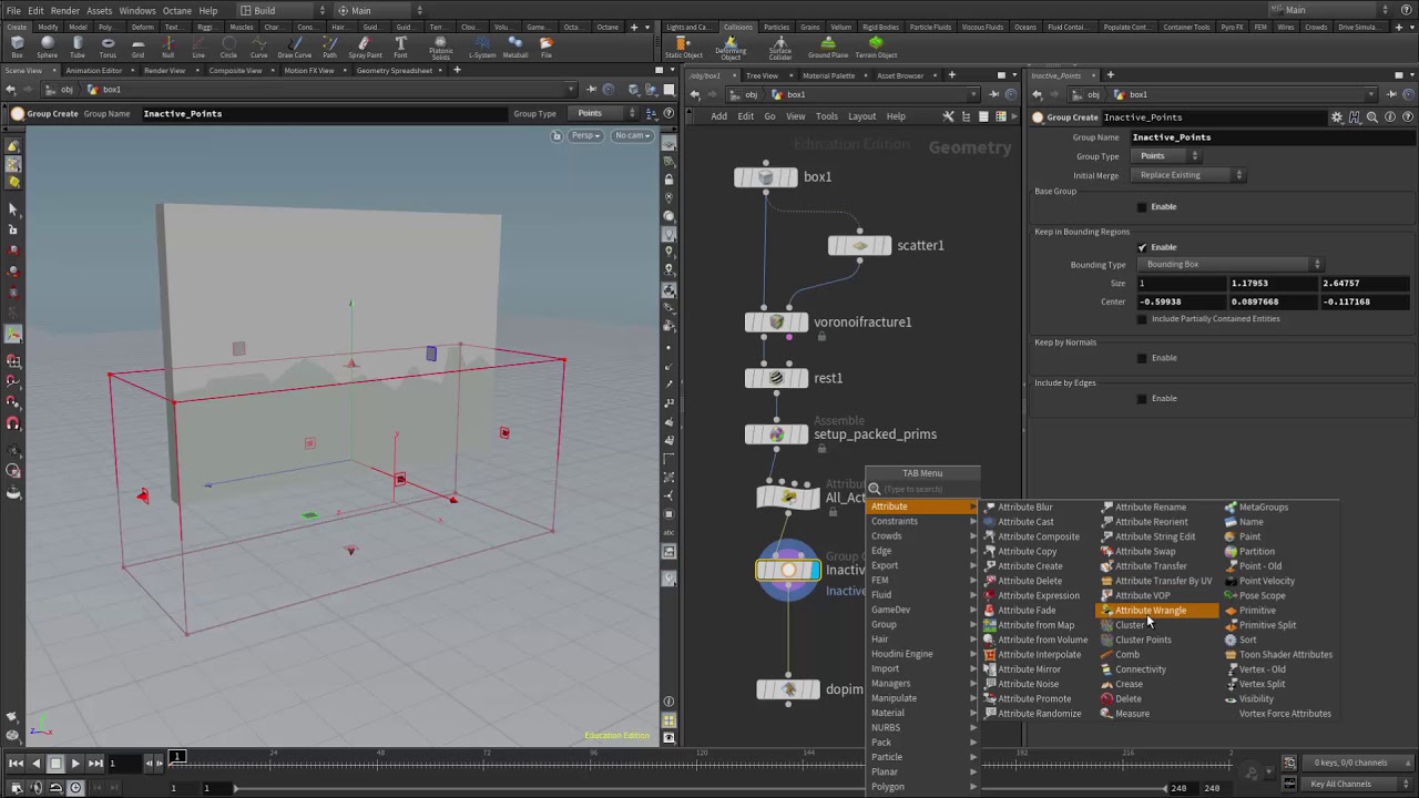 RBD Active Inactive via Geometry Node