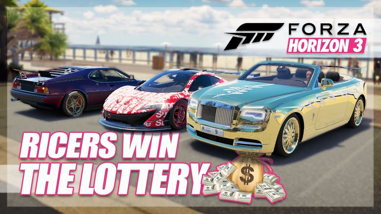 Forza Horizon 3 - Ricers Win The Lottery Challenge! (Funny Moments)