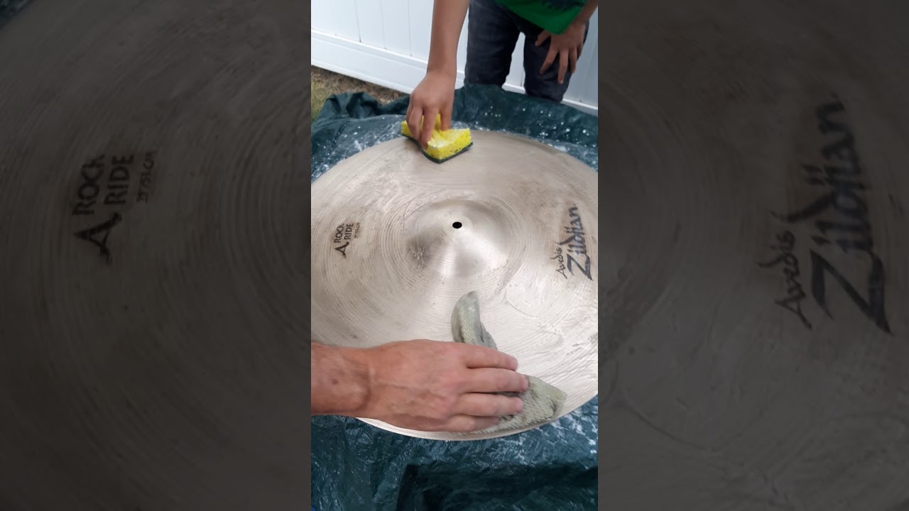 CYMBAL CLEANING WITH BARKEEPERS FRIEND