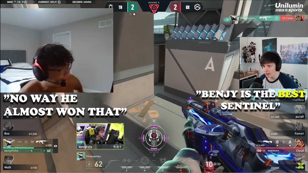 Streamers React to Benjyfishy INSANE 4K and almost Ace Clutches | TH vs GX