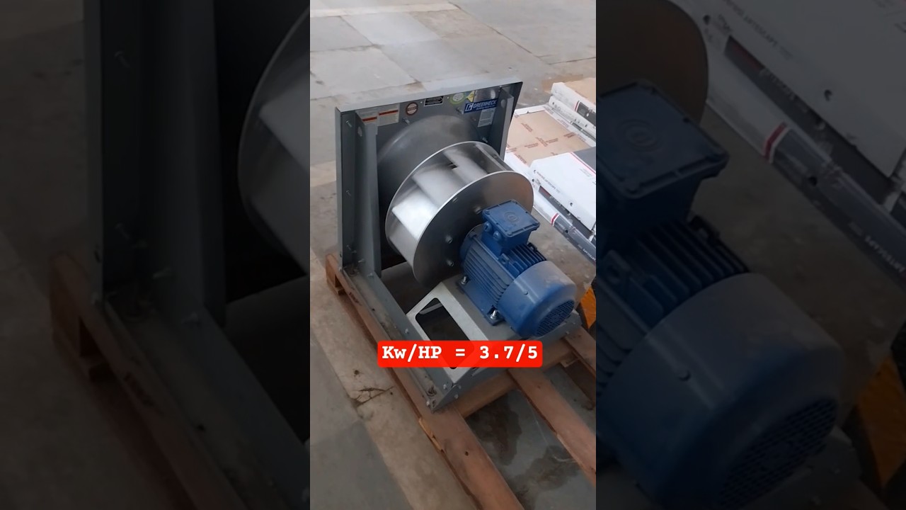 Motor 3.7kw/5 HP for  Air Handling Unit - 6000 CFM&nbsp;#electrical #wiring #airconditioner #electrician