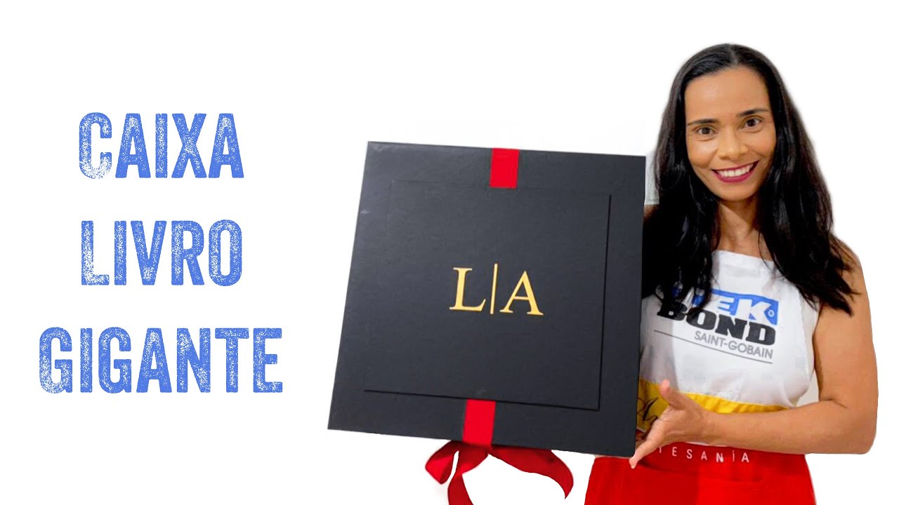 Como fazer uma caixa livro gigante