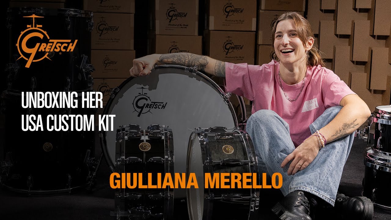 UNBOXING 🥁📦 Giulliana Merello's new Gretsch Drums USA Custom kit