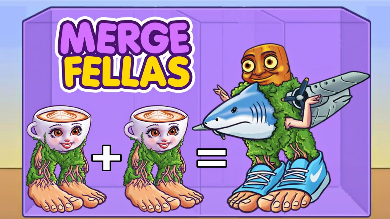 Merge Fellas Italian Brainrot Gameplay Walkthrough Reaching Max Level &times;2 Hybrid Brainrot Boss