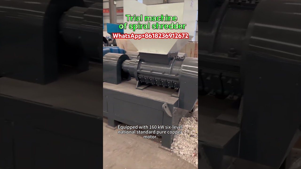 Spiral shredder testing site 