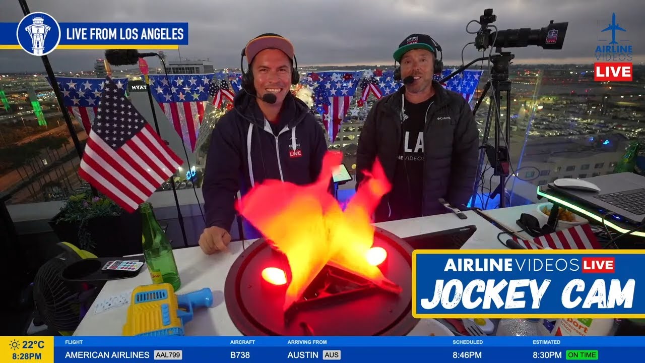 🔴LIVE Exciting LAX Airport Action & July 4th FIREWORKS!