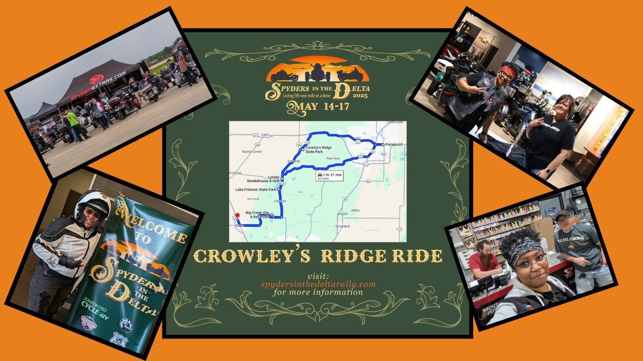 Spyder's in the Delta Rally 2025 Crowley Ryde!
