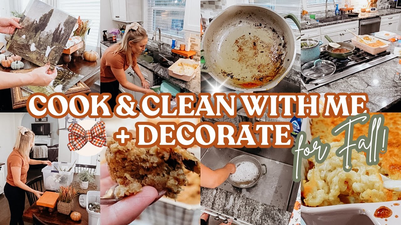 Fall Cook, Clean & Decorate With Me 2025 🍁 | Cozy Fall Recipes + Cleaning Motivation