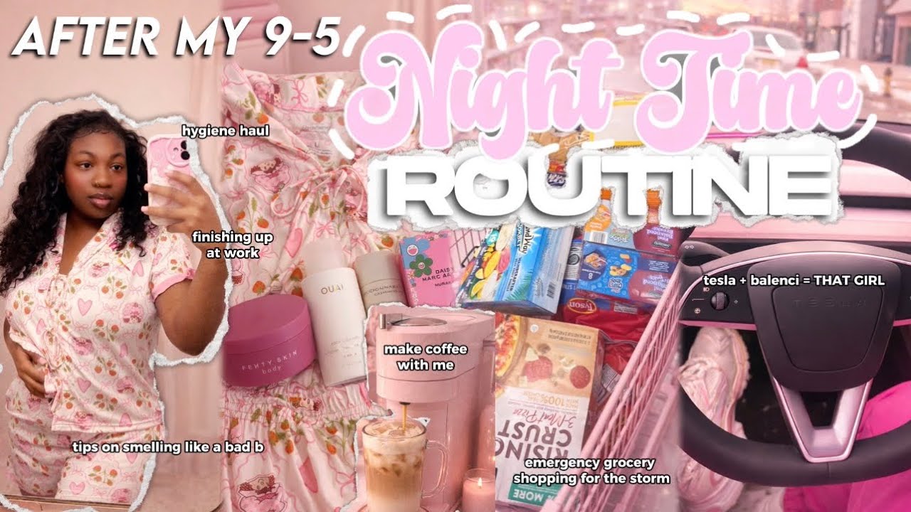 IT GIRL NIGHT RESET after My 9–5 | Shower Routine, Hygiene Tips & Self-Care Vlog 💅🏽🛒🕯️
