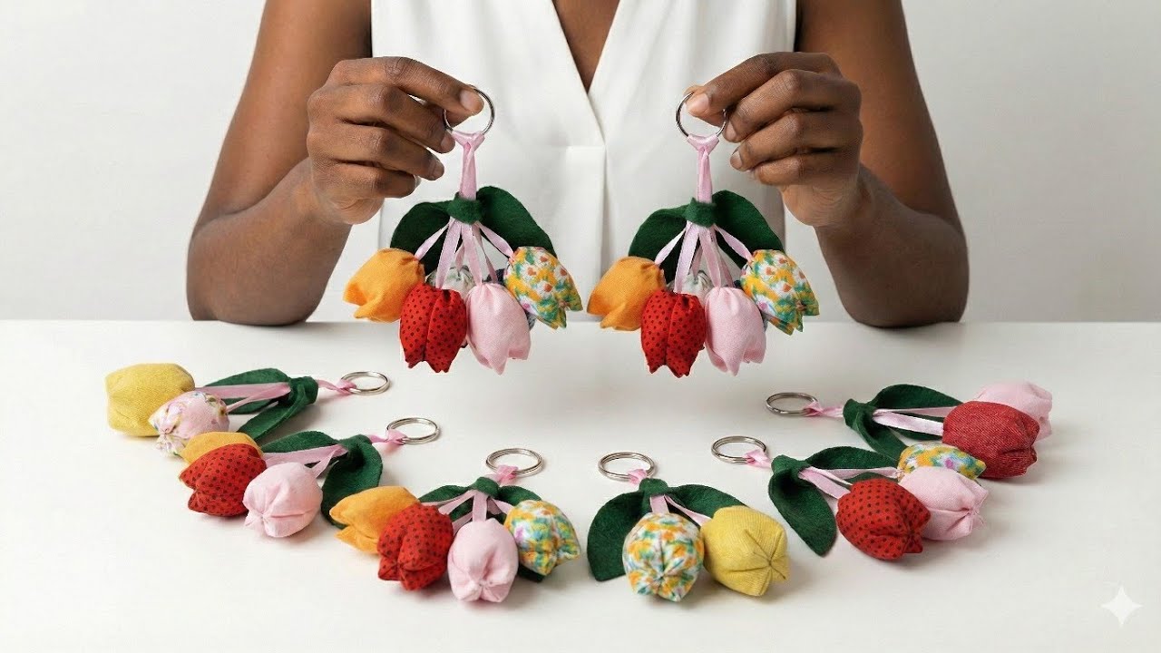 MUITO FÁCIL! Idéia Brilhante Com retalho de TECIDO.DIY