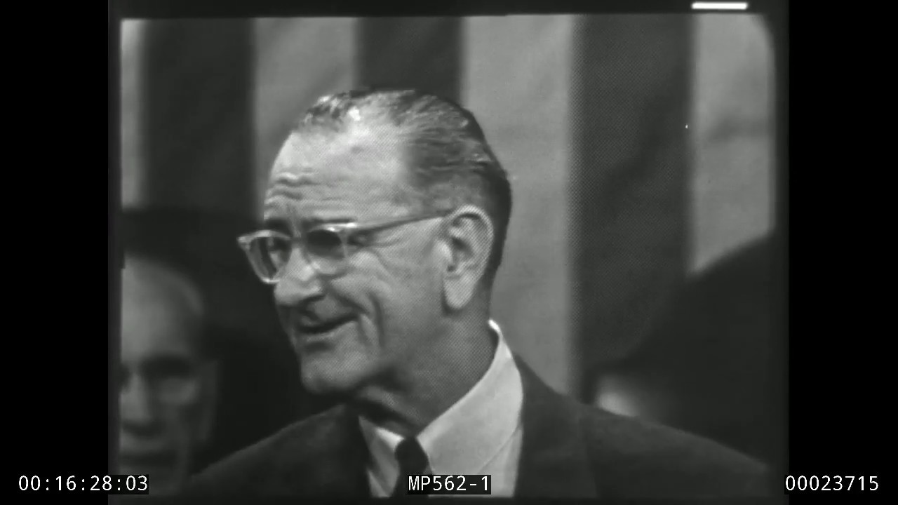 President Lyndon Baines Johnson 1966 State of the Union Address, 1/12/66. MP562 (1280x720)