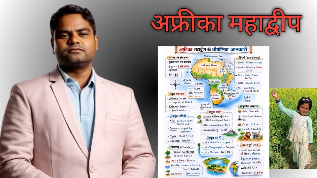 Africa 🌍🗾 mahadweep अफ्रीका महाद्वीप की भौगोलिक स्थिति।