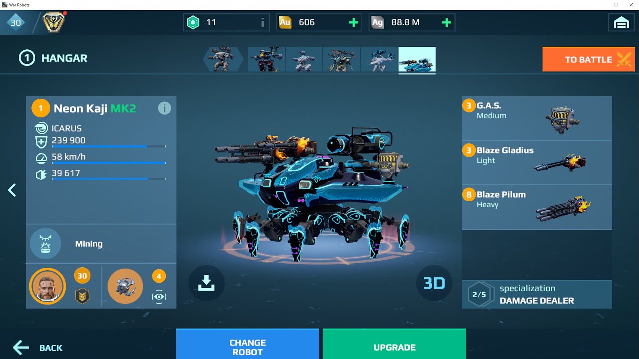 Is this Kaji build any good? Blaze gladius and pilum w/ G.A.S. shield | War Robots