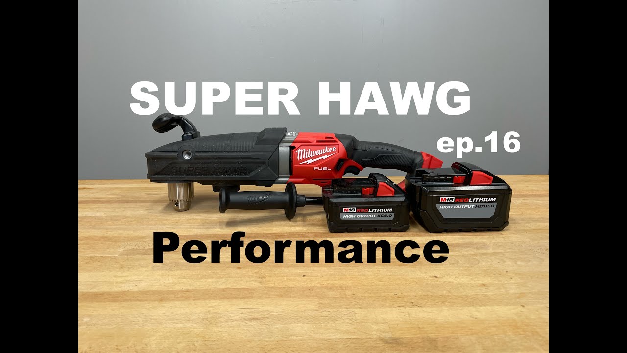 Milwaukee Super Hawg M18 FUEL 1/2 inch right angle drill review | 2809-20 | drills ep.16