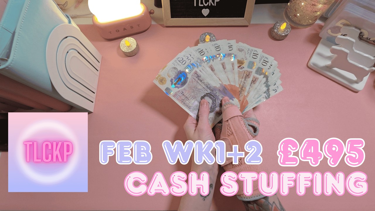 Вкладываю 305 фунтов в свои новые конверты для наличных 💕 Январь, недели 1–2