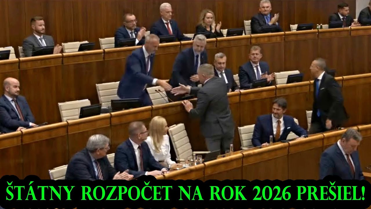 Rozpočet pre&scaron;iel! V NR SR zaznel potlesk a cel&aacute; koal&iacute;cia oslavuje! (21.10.2025)