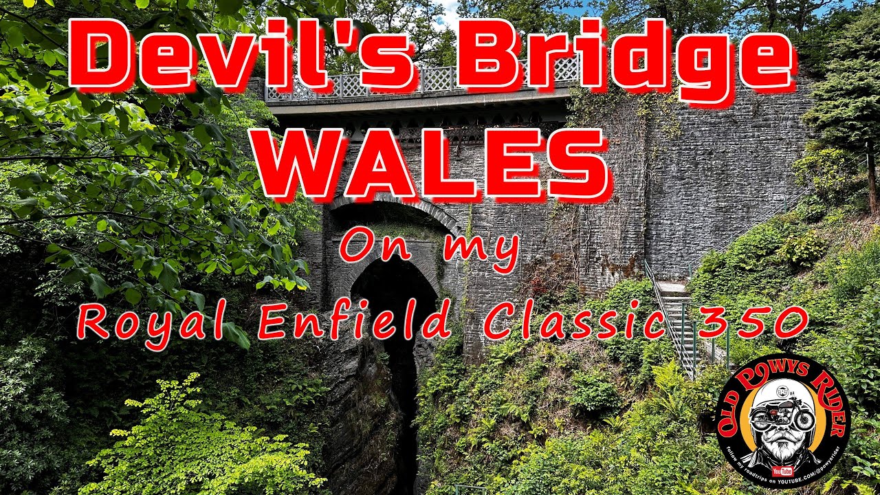Devil's Bridge in Wales on my Royal Enfield Classic 350