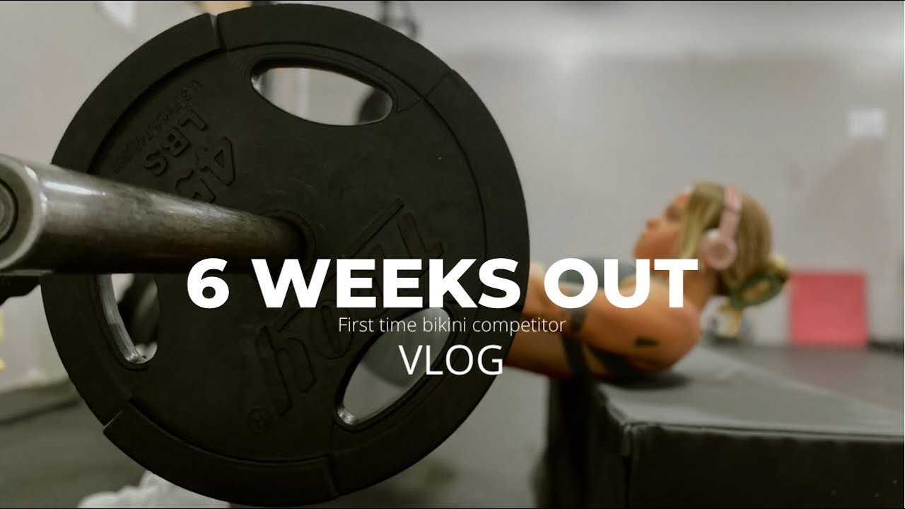 Prep series Vlog 7 | First time bikini competitor | 6 weeks out | Full leg day workout