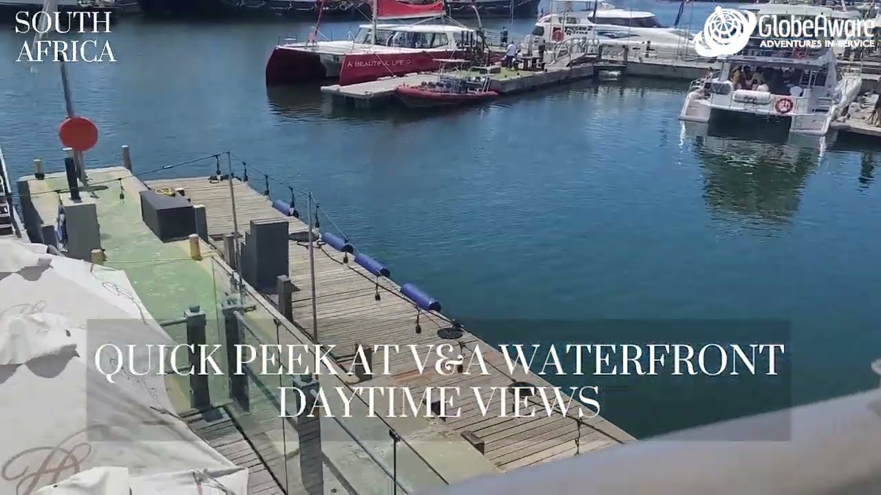 Quick Peek At Victoria & Alfred WaterFront Daytime Views In South Africa!