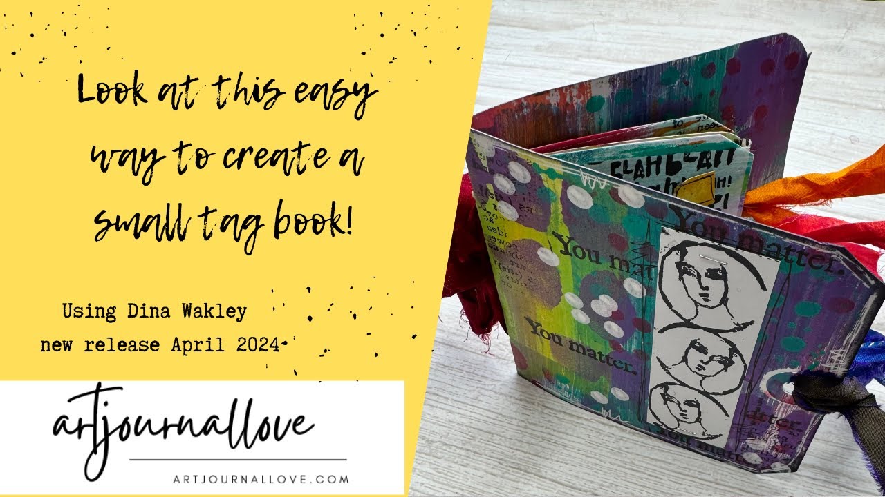 Look at this easy way to create a small tag book- so quick!!