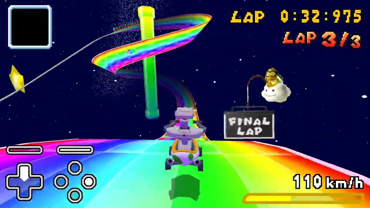 [MKDS] Rainbow Road 1:37.400 (former WR)