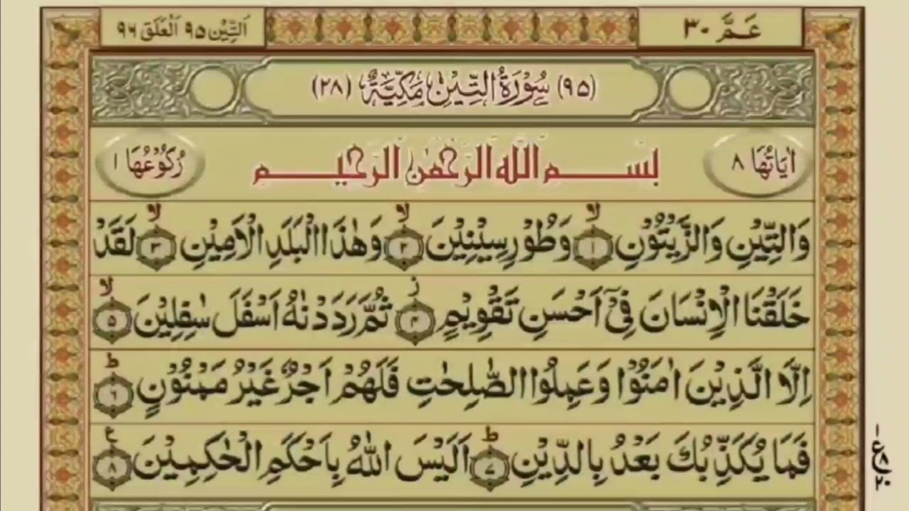 surah tin ki tilawat | surah at tin ||  surah at teen / surah tin | islamic maloomat