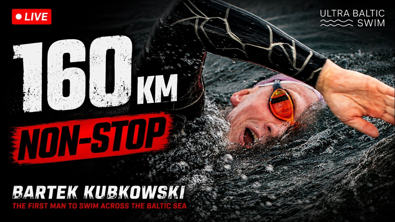 🌊 ULTRA BALTIC SWIM 2026 - Bartek Kubkowski 160KM thru Baltic Sea Challange - LIVE 🌊
