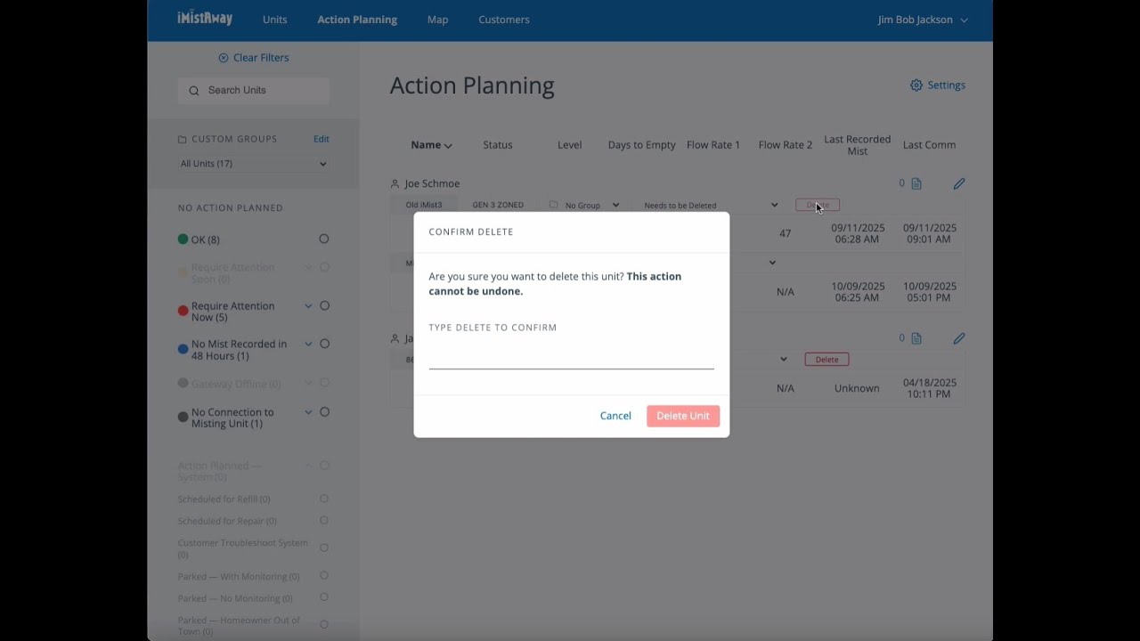 Dealer Self Delete Functionality