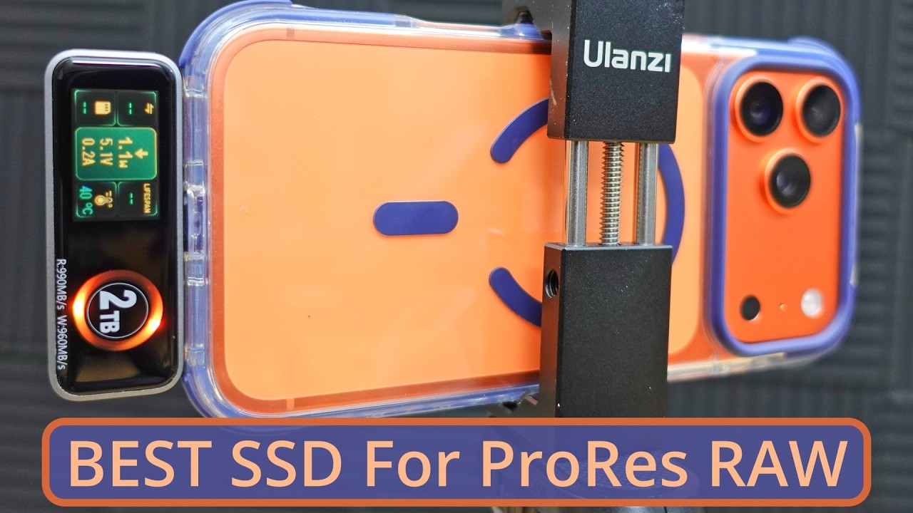 ЛУЧШИЙ внешний SSD для записи ProRes RAW HQ Open Gate на iPhone 17 Pro Max