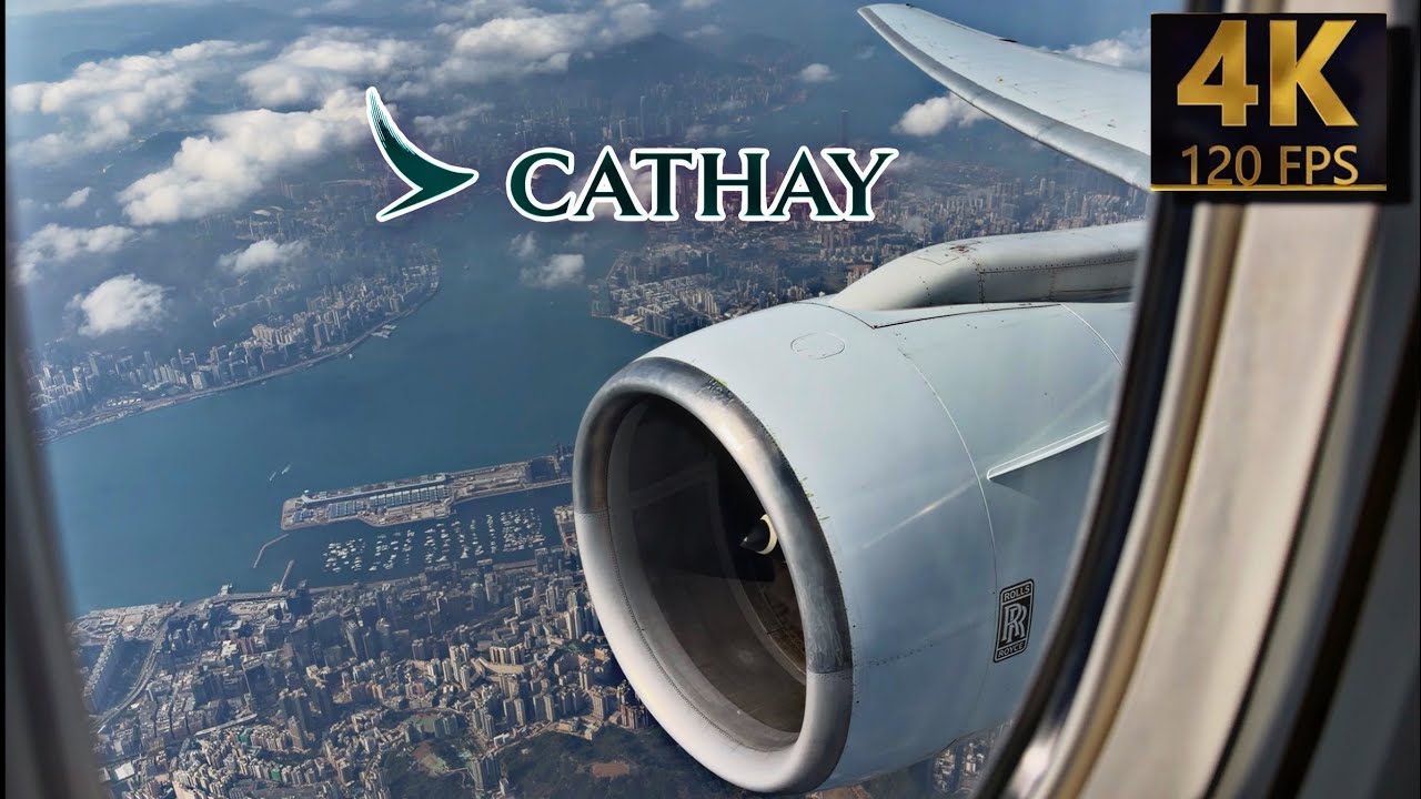 The most spectacular Cathay Pacific Boeing 777 takeoff from Hong Kong (full takeoff video)