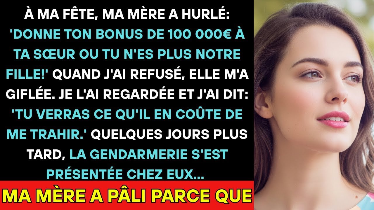 Ma Mère M’a Giflée Devant Mon Pdg Pour Avoir Refusé De Sacrifier Mon Bonus De 100k€ Pour Ma Sœur