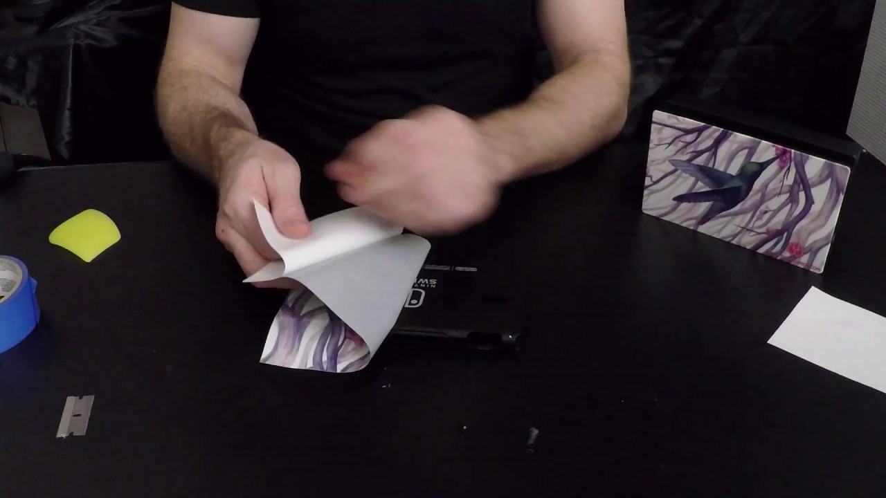 Nintendo Switch VINYL WRAP Application/Install video