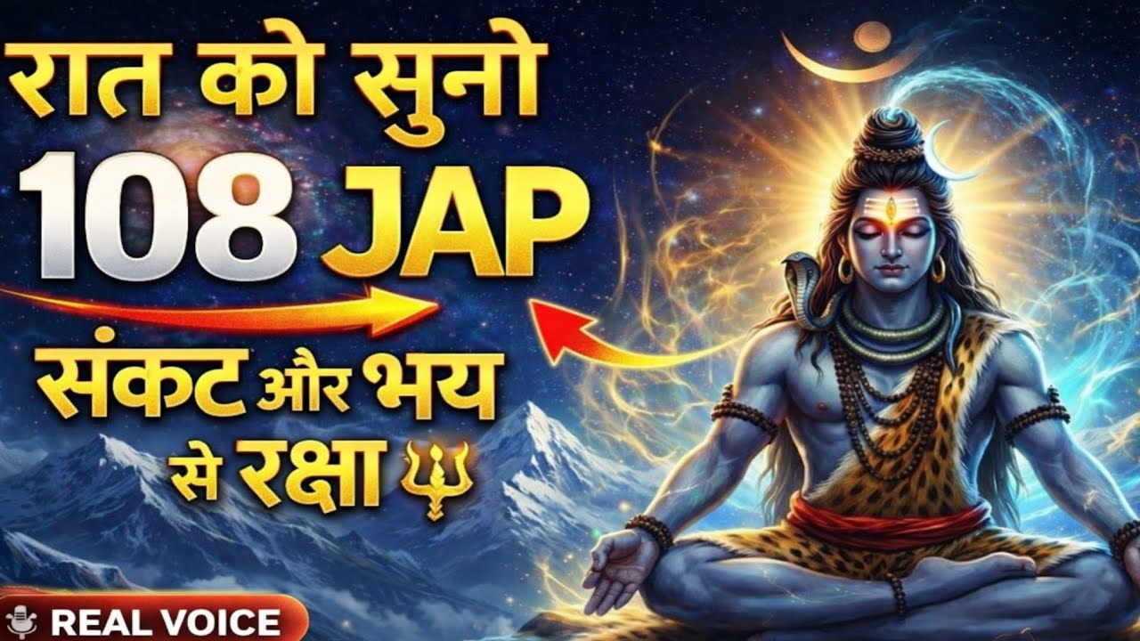 रात को सुनो महामृत्युंजय मंत्र 108 बार | संकट और भय से रक्षा 🔱