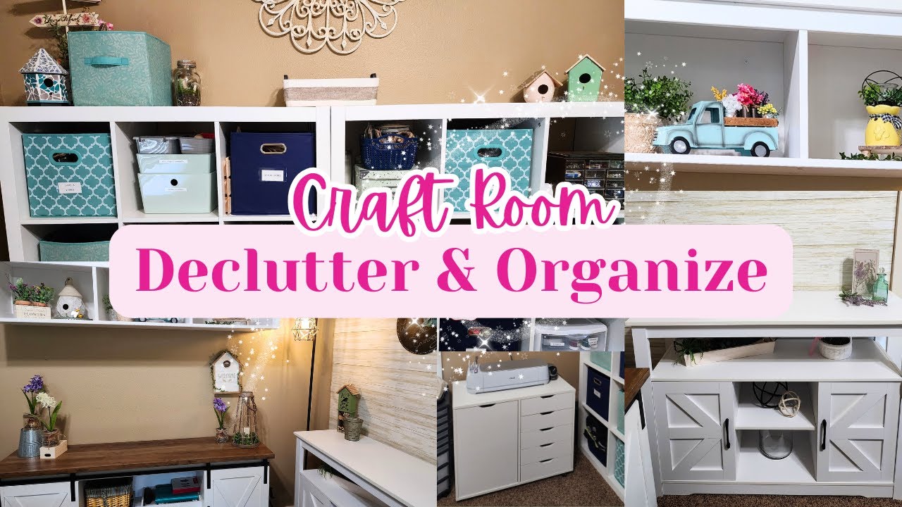 EXTREME Craft Room Declutter & Organize - 10 Easy Tips