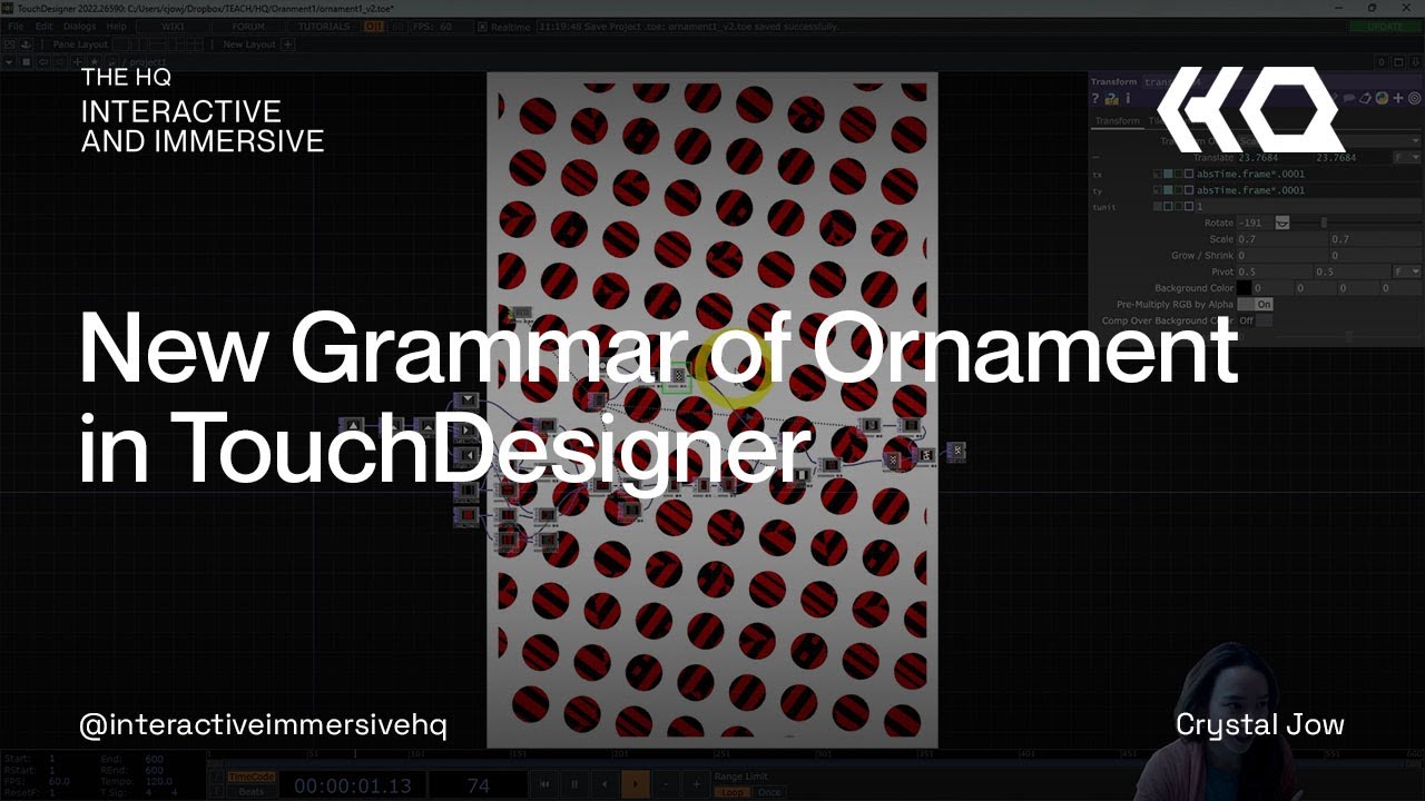 New Grammar of Ornament in TouchDesigner - TouchDesigner Tutorial 130