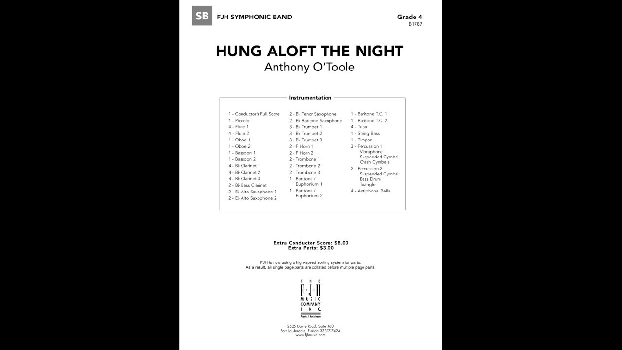 hung aloft the night | Anthony O’Toole