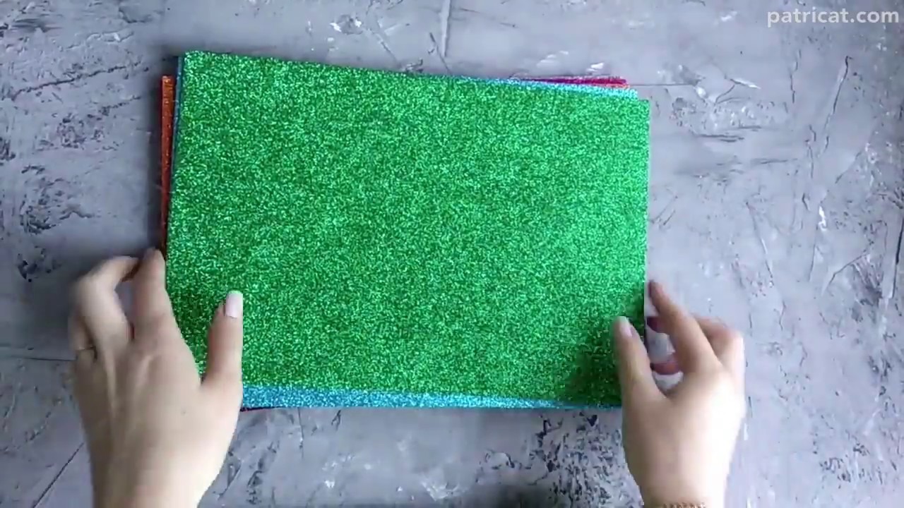 Фоамиран с глиттером блестками/foam glitter