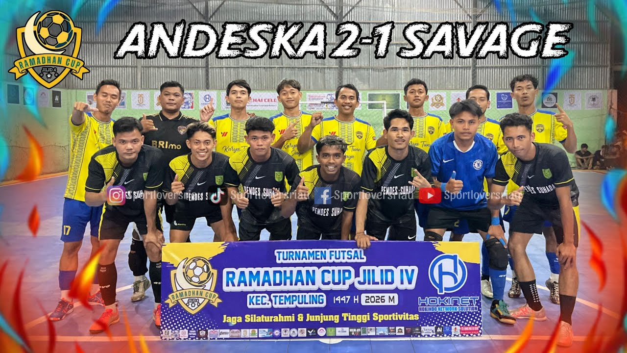 GANAS 🔥 ANDESKA FC VS SAVAGE FC 🔴 96 BESAR FUTSAL RAMADHAN CUP 4 2026 (Sungai Salak)